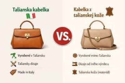 Rozdiel talianska kožená kabelka a kožená kabelka z talianskej kože