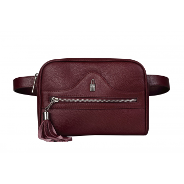 Malá bedrová (belt bag) kožená kabelka fialová Wojewodzic 31796/FD20 nm