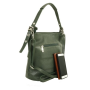 Dámske  kožené kabelky Vera Pelle Talianske zelená Angola--