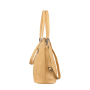 Veľká luxusná kožená kabelka do ruky shopper Wojewodzic jemne žltá 31804/Eb
