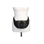 Bedrová (belt bag) oválna kožená kabelka ľadvinka čierna Wojewodzic 34541/FD01/ZF