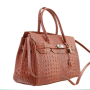 Hnedé dámske kožené kabelky pracovné tašky Talianske Glonia Vera Pelle marronebb