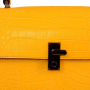 Dámska kožená kabelka do ruky Talianska žltá Izabela giallo genuine leatherff