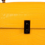 Dámska kožená kabelka do ruky Talianska žltá Izabela giallo genuine leathert