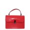 červená elegantná kabelka do ruky pravá koža Izabela bez ramienka
