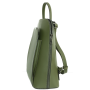 Zelený dámsky kožený ruksak/batoh Taliansky veľký Samuelaff