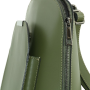 Zelený dámsky kožený ruksak/batoh Taliansky veľký Samueladf