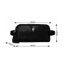 Malá bedrová (belt bag) kožená kabelka čierna Wojewodzic  31800/PC01/LY01 pp