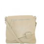Béžové dámske kožené crossbody kabelky Talianske Olina beigeb