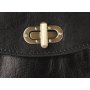 Malý kožený elegantný batoh Taliansky Zalima čierny - nero bh