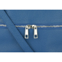 Kožená športová veľká crossbody kabelka Genuine leather Talianska svetlo modrá Frame tt