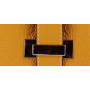 Maličká crossbody kožená kabelka cez plece Talianska žltá Sima giallo w