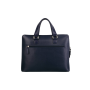 Luxusná pracovná kožená kabelka na notebook tmavo modrá Wojewodzic 31832-bg14-ly14 wee