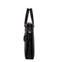 Luxusná pracovná kožená kabelka na notebook čierna Wojewodzic 31832/KAT0c