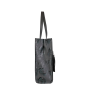 Veľká kožená kabelka shopper nákupná taška Wojewodzic so vzorom sivá 31826/ASK23/LY44 bb