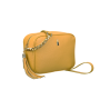 Malé žlté kožené kabelky crossbody s retiazkou na ples Wojewodzic 31762/FD19/Z f