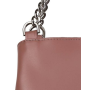 Dámska kožená kabelka na rameno s retiazkou Wojewodzic smutná ružová 31760/LY56c