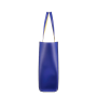 Veľká dámska kožená kabelka nákupná taška shopper Wojewodzic modrá 31826/g