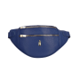 Bedrová (belt bag) stredná kožená kabelka ľadvinka modrá Wojewodzic 31793/GS09/Zg