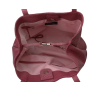 Ružová dámska kožená kabelka veľká shopperka Wojewodzic 31611/FR50B