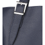 Dámska kožená kabelka pracovná Genuine leather Talianska modrá Permonab