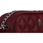 Malé luxusné kožené kabelky crossbody Wojewodzic bordové 31747/P/GS02b