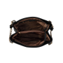Dámska kožená kabelka na rameno s retiazkou Wojewodzic čierna 31760/LY01/Zf
