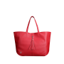 Dámska kožená kabelka luxusná shopperka Wojewodzic červená 31608/FD08b