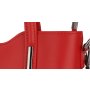 Talianske kožené kabelky luxusné na rameno Carina červené strednérr