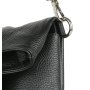 Dámska kožená kabelka nákupná taška Genuine leather Talianska čierna Catarine nero-.