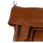 Dámska kožená kabelka nákupná taška Genuine leather Talianska medová Catarine cognac.,,