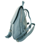 Dámsky kožený ruksak/batoh svetlo modré Taliansky menší Zorana ceruleo,