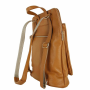 Veľký kožený elegantný batoh a kabelka Taliansky Navaro medový-