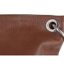 Kožená športová crossbody kabelka Genuine leather Talianska hnedá Frame marrone-