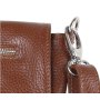 Stredné kožené crossbody kabelky dámske Talianske hnedé Olina,-