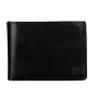 Kvalitná pánska kožená peňaženka menšia Wojewodzic čierna 3PM75/01,
