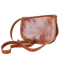 Stredná dámska kožená kabelka crossbody Talianska medovohnedá Vera pelle Viera ..