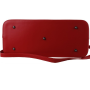 Dámska kožená kabelka na rameno Talianska červená Carina veľkáx