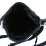 Kožené kabelky dámske cez rameno crossbody Talianske stredné tmavo modré Zolanac