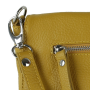 Stredné kožené crossbody kabelky dámske Talianske žlté Olina bb