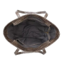 Veľká kožená kabelka na plece so vzorom sivá Wojewodzic 31900/KFM39/ZN
