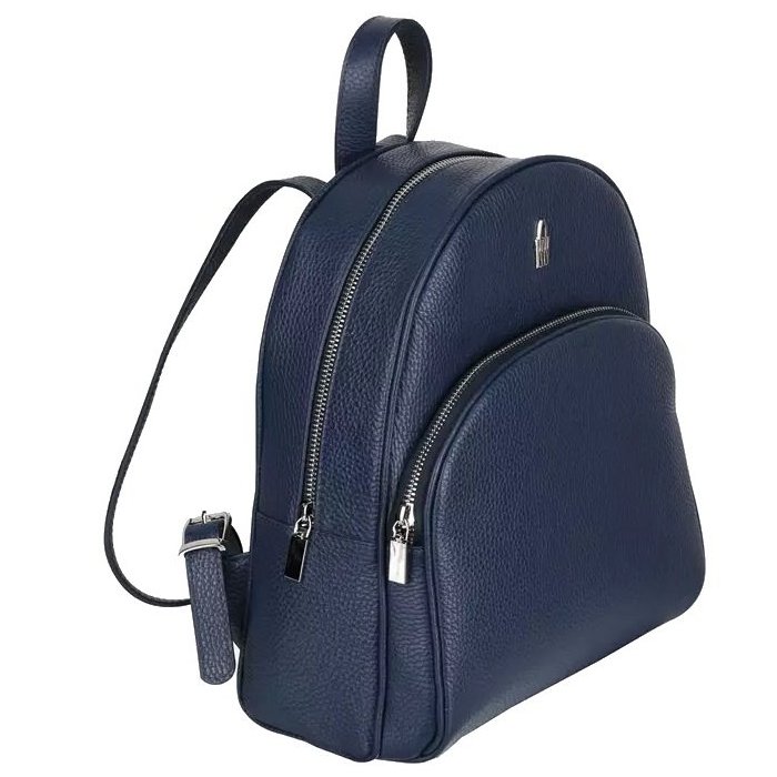 Dámsky kožený batoh/ruksak tmavo modrý stredný Wojewodzic 31906/FD37c