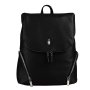 Dámsky čierny kožený ruksak do školy Wojewodzic 31764/FD01v