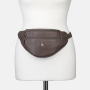 Bedrová (belt bag) stredná kožená kabelka ľadvinka taupe Wojewodzic 31793/S39v