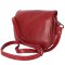červená, pravá koža, dámska kožená kabelka z Talianska, crossbody model – talianska Diana