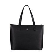 Dámska kožená kabelka na plece čierna Wojewodzic 31920