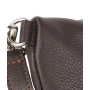 Bedrová (belt bag) stredná kožená kabelka ľadvinka Talianska Tinka čokoládovád