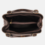 Dámska kožená kabelka do práce metalická hnedá na plece Wojewodzic 31899/FO55/Zä