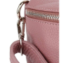 Bedrová (belt bag) stredná kožená kabelka ľadvinka Talianska Tinka smutná ružová.,