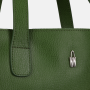 Veľká dámska kožená kabelka, nákupná taška zelená Wojewodzic 31731/OL11 --
